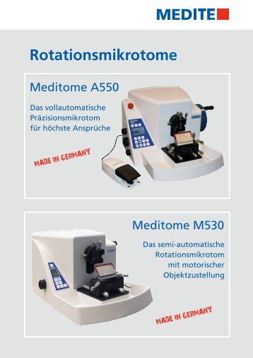 Meditome A550 Rotationsmikrotom vollautomatisch - MEDITE