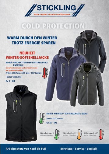 Stickling Cold Protection 2022 Arbeitsschutzmaßnahmen