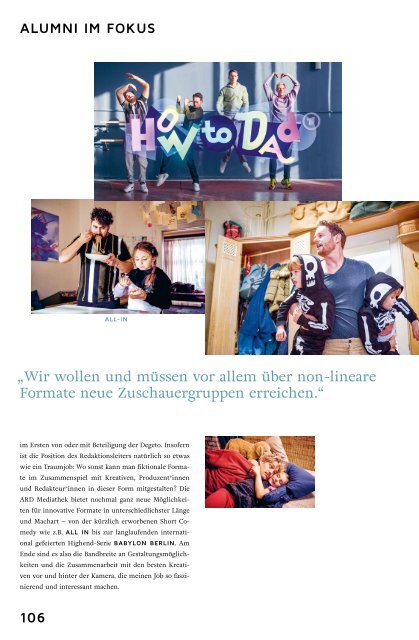 Campus Magazin Filmakademie Baden-Württemberg 22/23