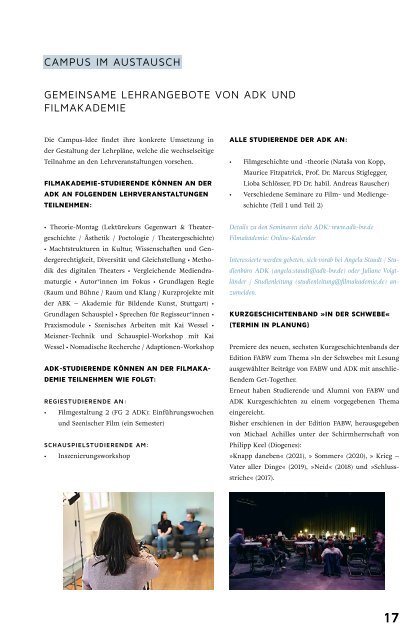 Campus Magazin Filmakademie Baden-Württemberg 22/23