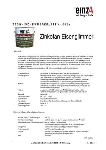 082A Zinkofan-Eisenglimmer - einzA