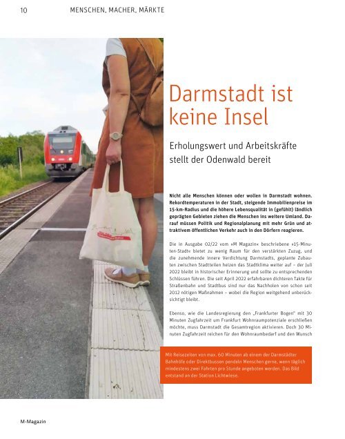 M das Magazin für Wirtschaft und Gesellschaft - Darmstadt No. 03 2022