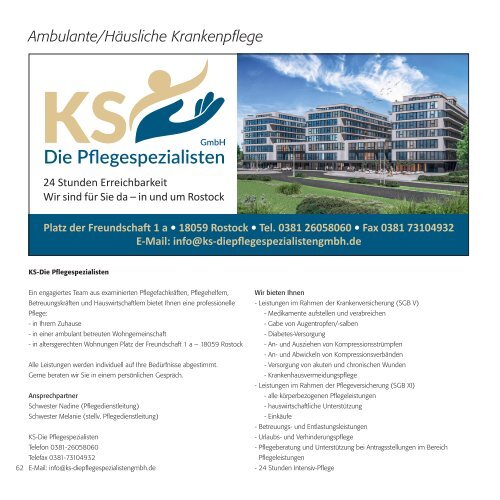 Gesundheitswegweiser Hanse- und Universitätsstadt Rostock und Landkreis Rostock 2022/23