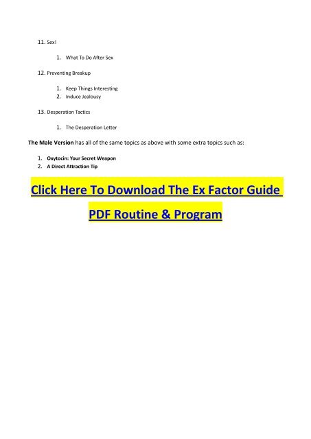 The Ex Factor Guide PDF Manual Download & Brad Browning's to Get Your Ex Back Again.