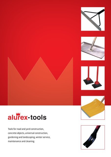 Tools for road and yard construction, concrete objects, universal ...