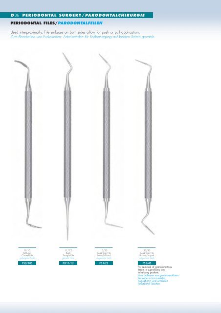 Sickle Scaler/Sichel Scaler ... - Janouch Dental