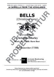 Bells (Christmas Song) für Männerchor TTBB
