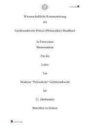 Teil C (Memorandum..Gefahrenabwehr-Polizei-(Philosophie)-Handbuch )