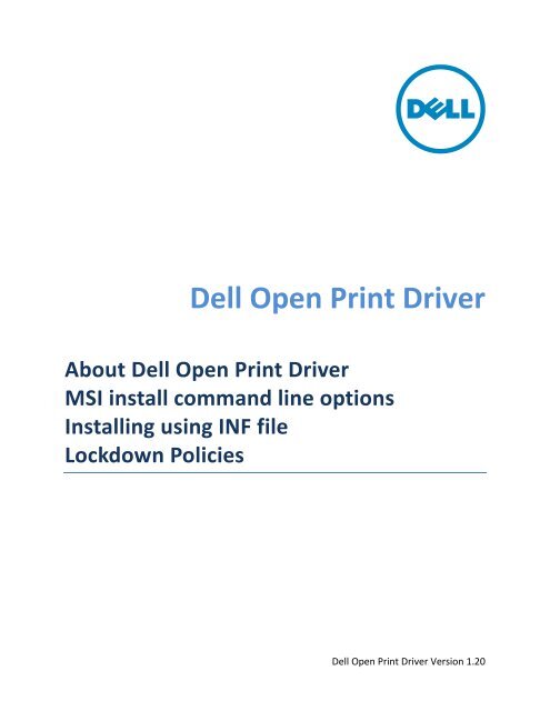 How to load and unload 'Dell Open Print Driver' - Dell Support How to load and unload 'Dell Open Print Driver' - Dell Support