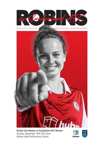 Robins Programme - Bristol City Women vs Sunderland Ladies