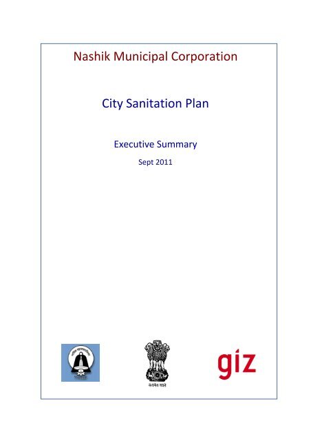 Nashik Municipal Corporation City Sanitation Plan