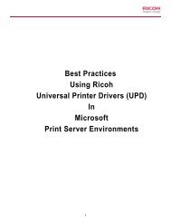 Best Practices Using Ricoh Universal Printer Drivers ... - Ricoh USA