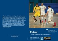 Futsal at the University of Gloucestershire