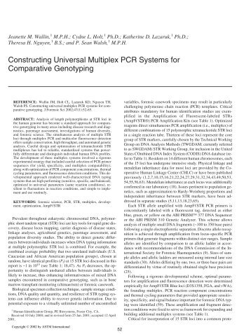Constructing universal multiplex PCR systems for ... - Library