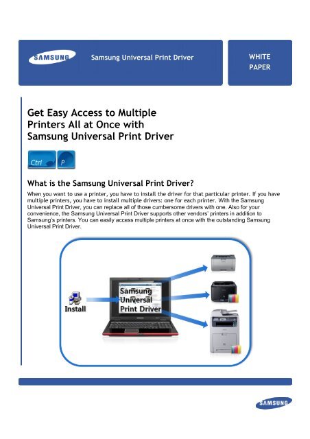 Universal Print Driver - Samsung