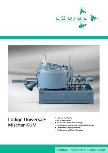 Lödige Universal- Mischer KUM - Gebrüder Lödige Maschinenbau ...