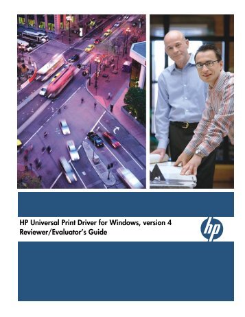 HP Universal Print Driver for Windows, version 4 - Copytronics ...