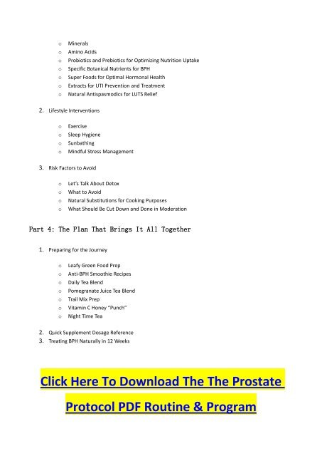 The Prostate Protocol PDF Manual Download & Scott Davis's Solution for BPH