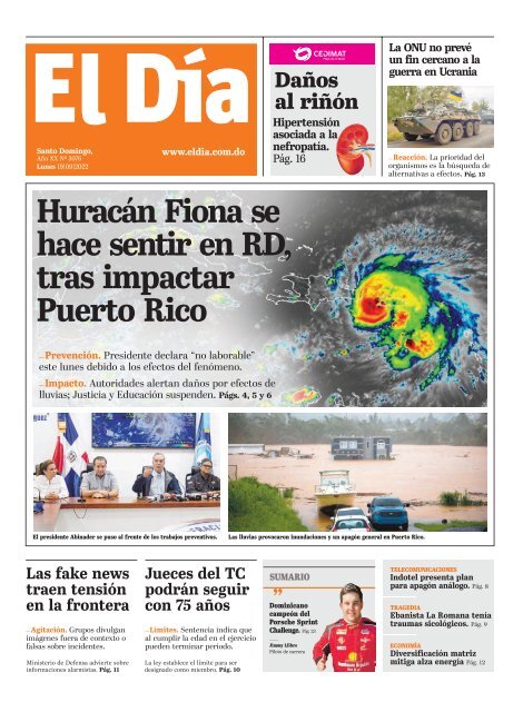 Edición impresa 19-09-2022
