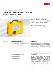 ABB LGR-ICOS Ultraportable gas analysers GLA132 series