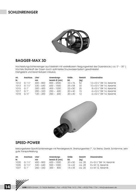 Produktüberblick - usb-düsen