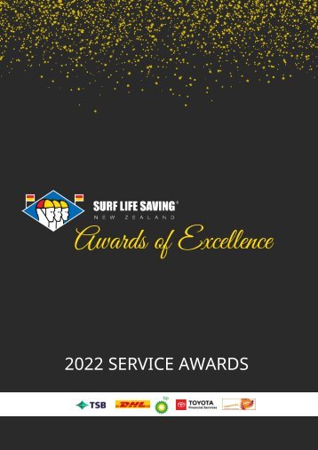 2022 SERVICE AWARDS Booklet - National Awards of Excellence