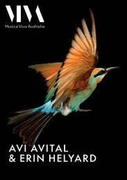 Avi Avital & Erin Helyard Program Guide September 2022