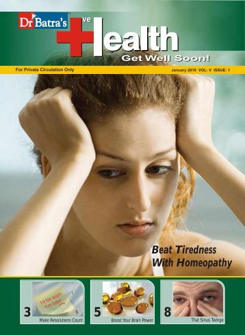 Beat Tiredness With Homeopathy - Dr Batra's Positive Health Clinic