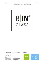 Technische Richtlinien – VSG. - Glas Berger GmbH