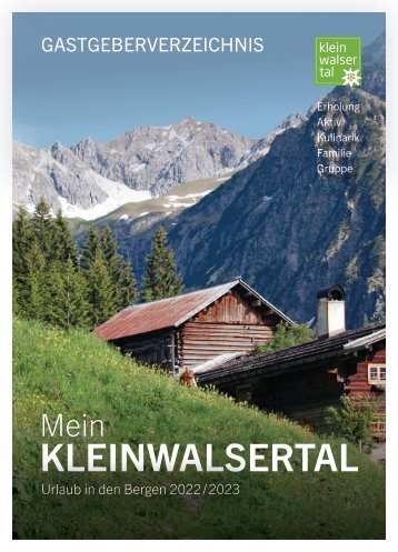 Mein Kleinwalsertal - URLAUB IN DEN BERGEN 2022/2023