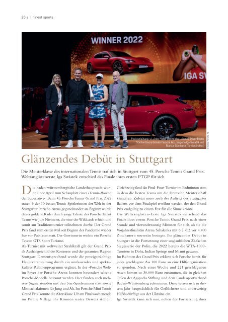 »feine adressen – finest« – Edition Stuttgart I/2022