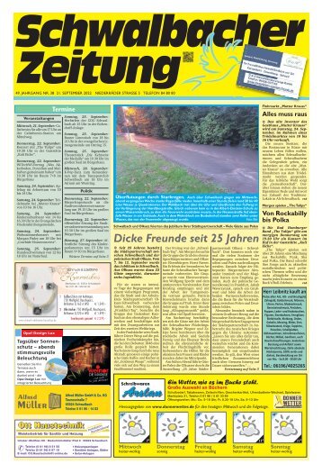 Schwalbacher Zeitung Ausgabe Kw 38-2022