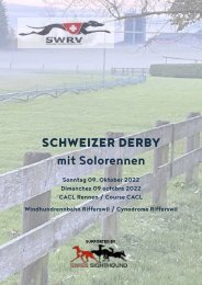 Ausschreibung CH-Derby