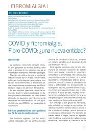 COVID y fibromialgia. Fibro-COVID: ¿una nueva entidad? 