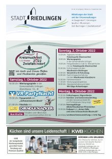 Amtliches Mitteilungsblatt Riedlingen 21.09.2022