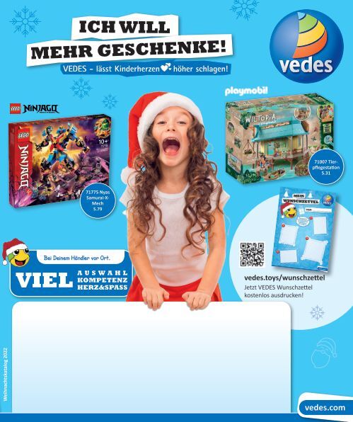 VEDES Weihnachtskatalog | Spielzeug günstig online kaufen | VEDES