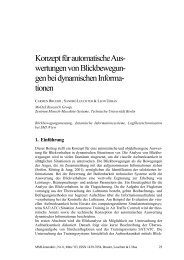 2. Blickanalyse zur Untersuchung der visuellen ... - MMI-Interaktiv