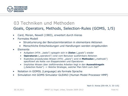Aufgaben und Wissensanalyse - Fakultät Elektrotechnik und ...