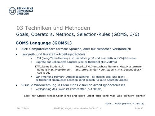 Aufgaben und Wissensanalyse - Fakultät Elektrotechnik und ...