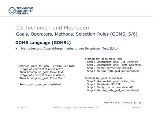 Aufgaben und Wissensanalyse - Fakultät Elektrotechnik und ...