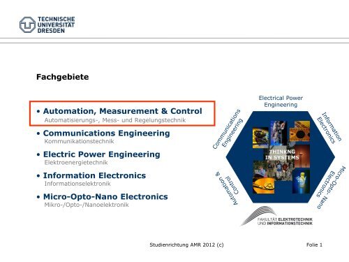 ppt-Präsentation zur Studienrichtung - Fakultät Elektrotechnik und ...