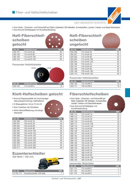 Schleif- und Trenntechnik - Technolit