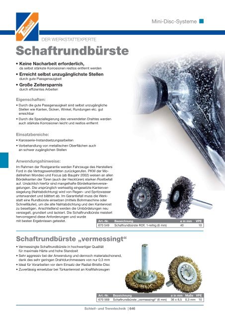 Schleif- und Trenntechnik - Technolit