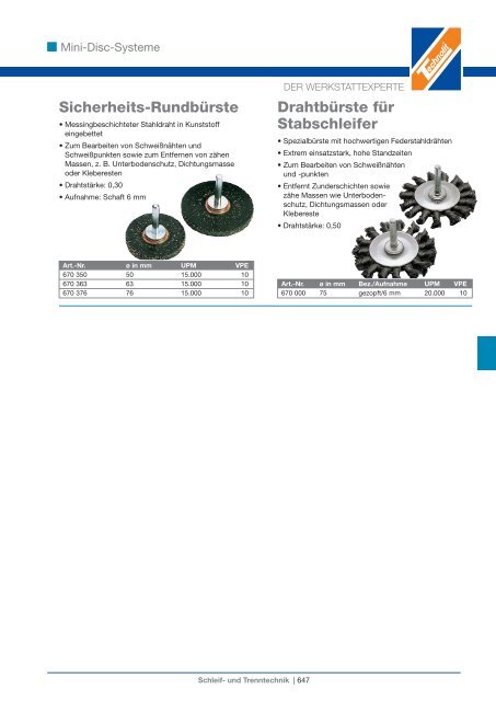 Schleif- und Trenntechnik - Technolit