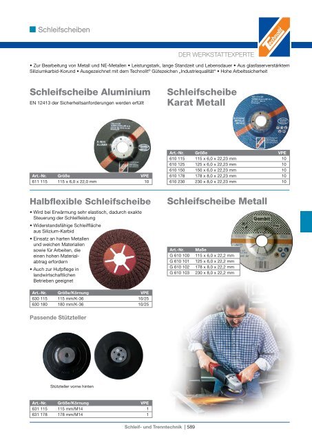 Schleif- und Trenntechnik - Technolit