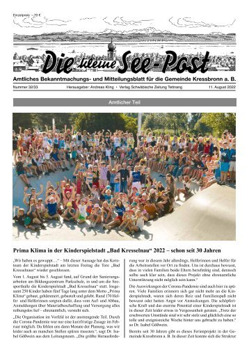 Die kleine See-Post 11.08.2022