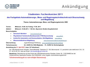 DIN EN ISO 10628 - Fakultät Elektrotechnik und Informationstechnik