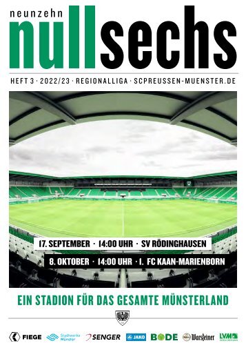 nullsechs Stadionmagazin - Heft 3 2022/23