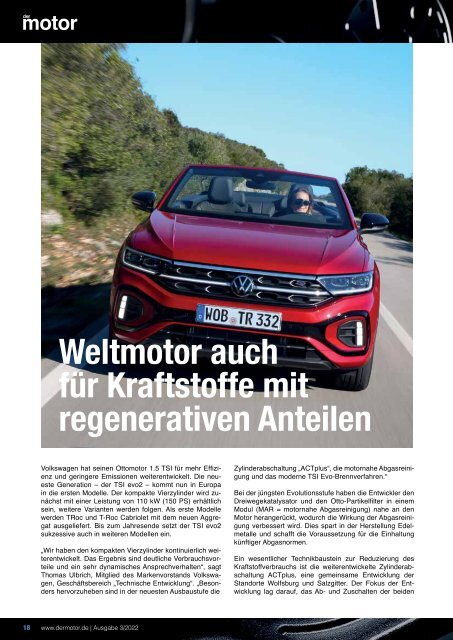 der motor – Ausgabe 3/22 – Kommunikation für die Branche