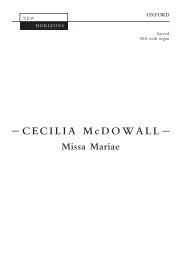Cecilia McDowall Missa Mariae